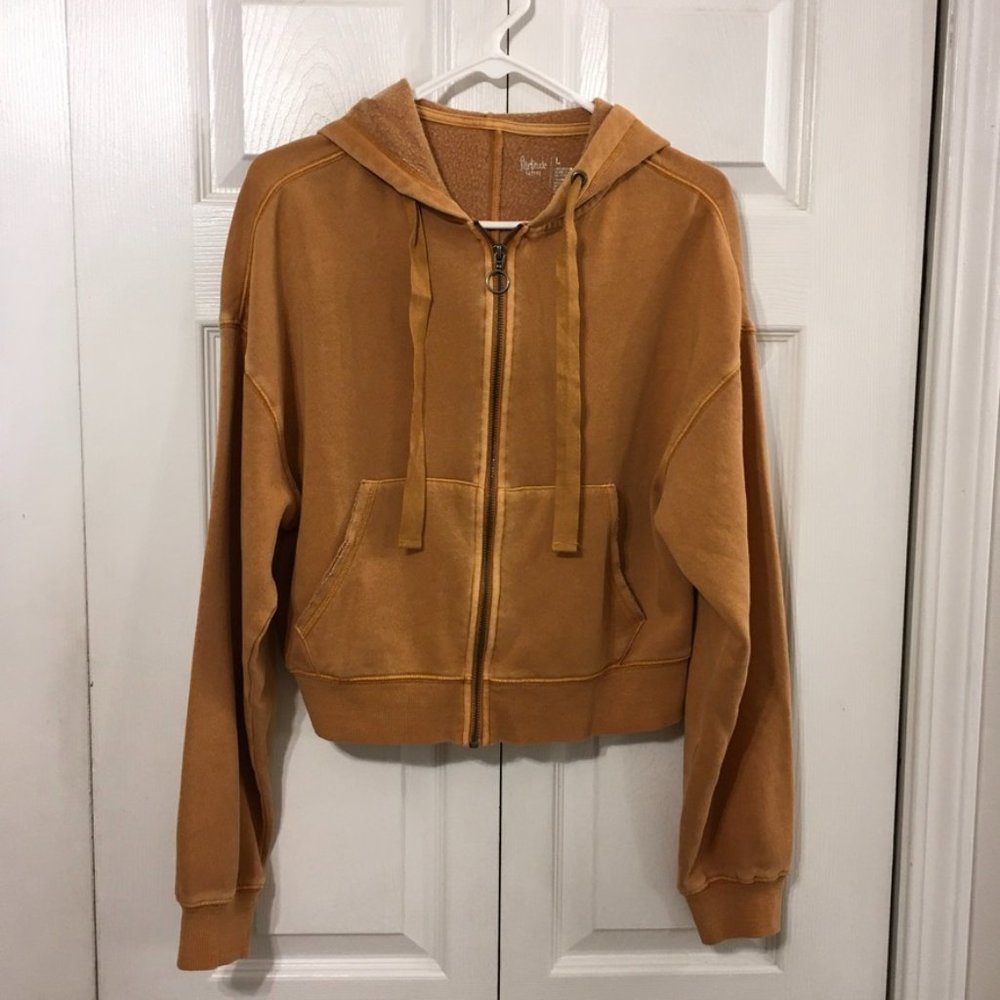 Flirtitude Cropped Zipper Hoodie - Picture 1 of 7